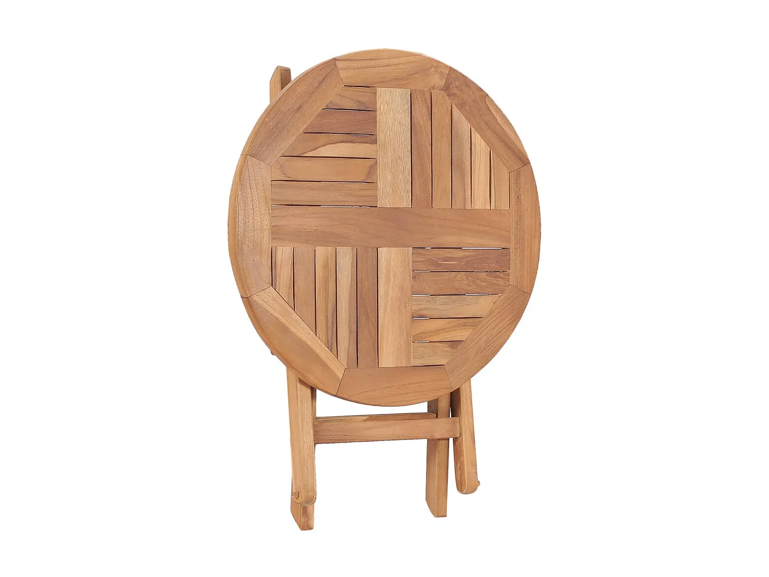 Table pliable de jardin 45 cm Bois de teck solide GHR25887