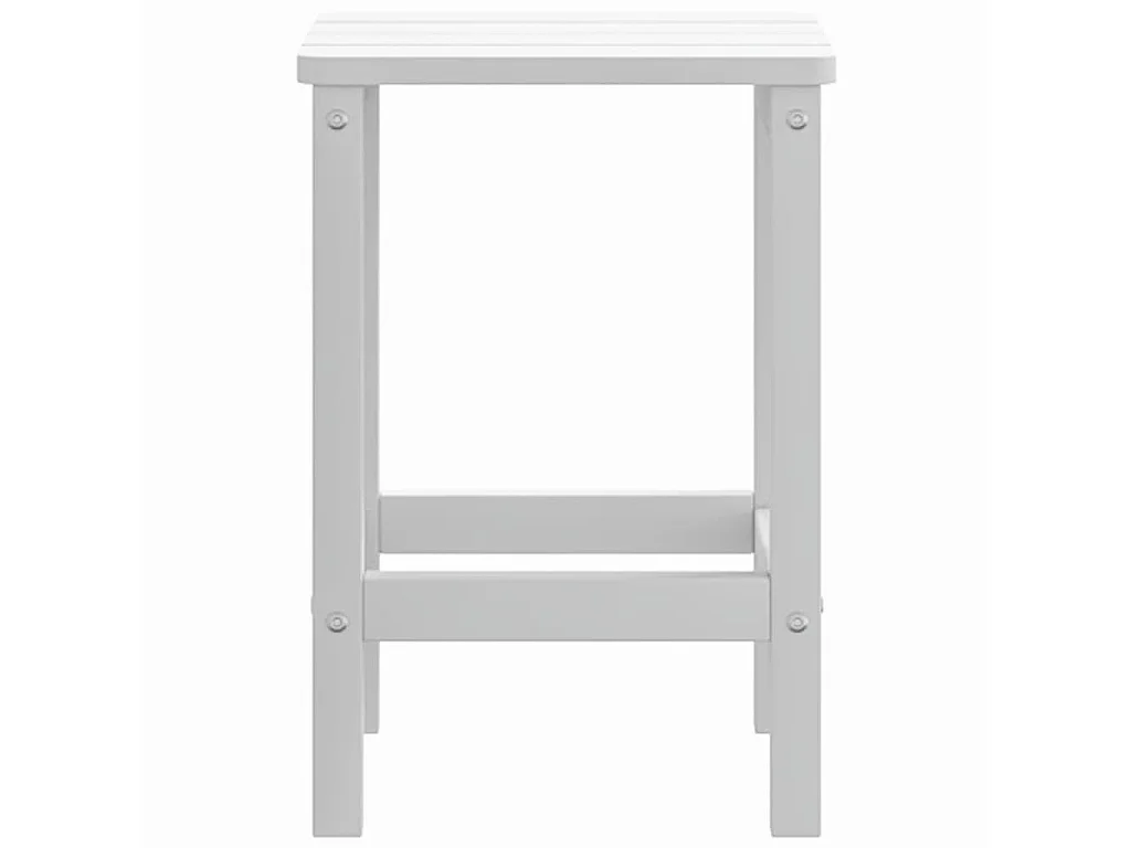 Table de jardin Adirondack Blanc 38x38x46 cm PEHD GHR18744