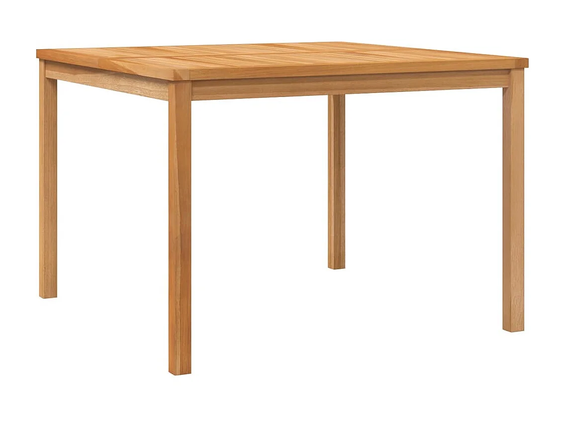 Tuintafel 110x110x77 cm massief teakhout NL401428