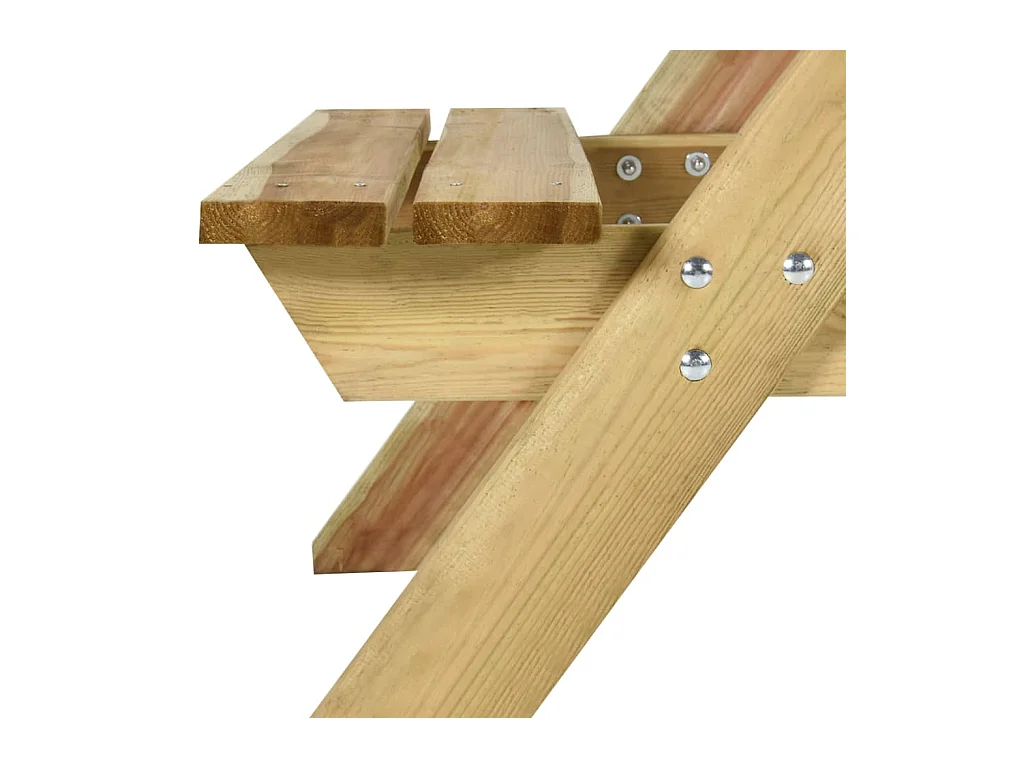 Table de pique-nique et bancs 110x123x73cm Bois de pin imprégné GHR46296