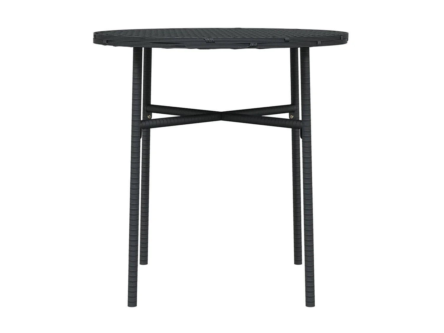 Salontafel 45 cm poly rattan zwart NL250892