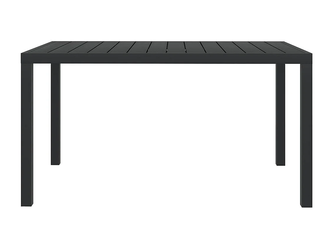 Tuintafel 150x90x74 cm aluminium en HKC zwart NL612592