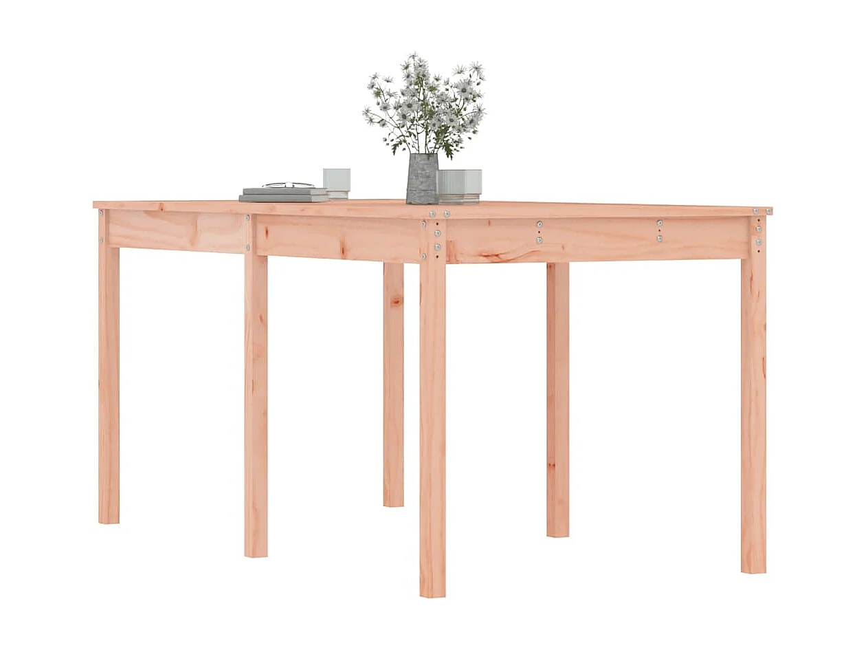 Mesa de comedor de jardín madera maciza Douglas 159,5x82,5x76 cm KOW93781