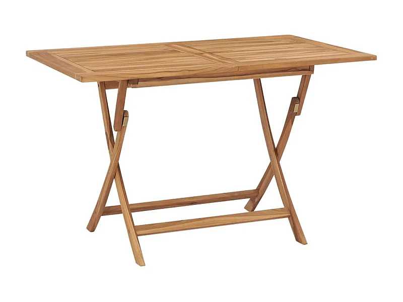 Table pliable de jardin 120x70x75 cm Bois de teck solide GHR17762