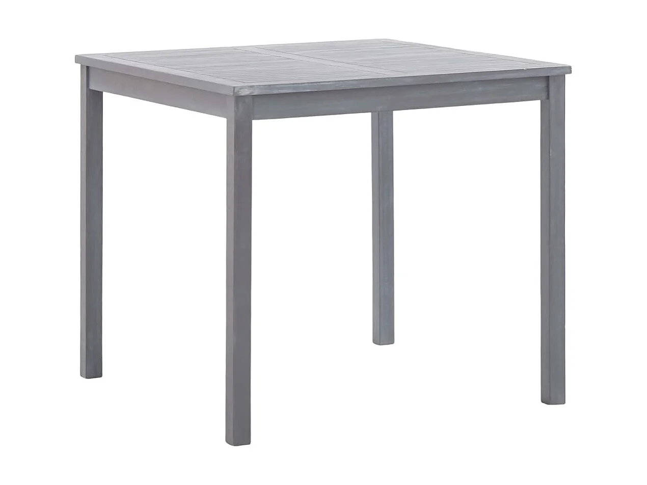 Table de jardin Gris 80x80x74 cm Bois d'acacia massif GHR25800