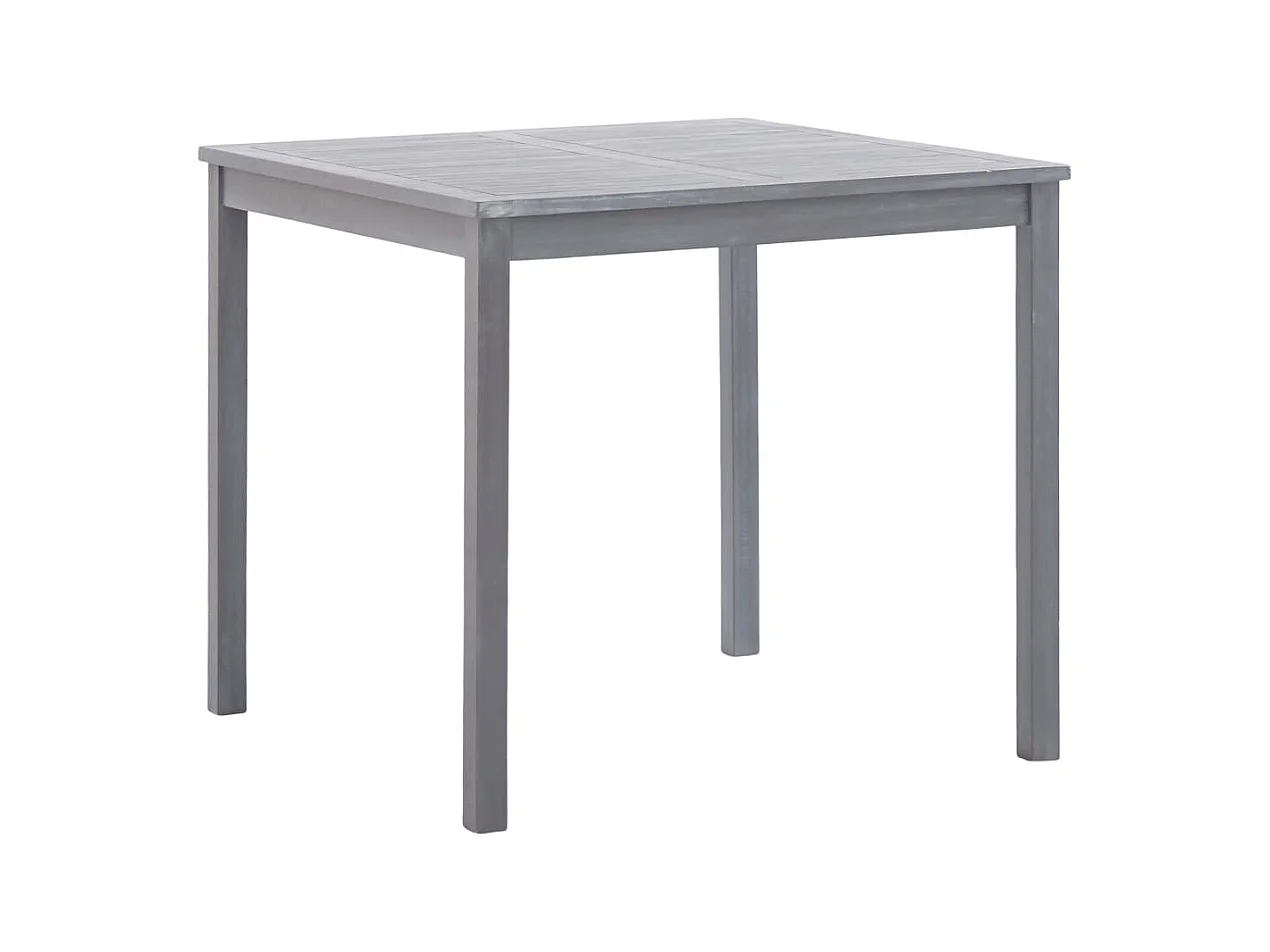 Table de jardin Gris 80x80x74 cm Bois d'acacia massif GHR25800