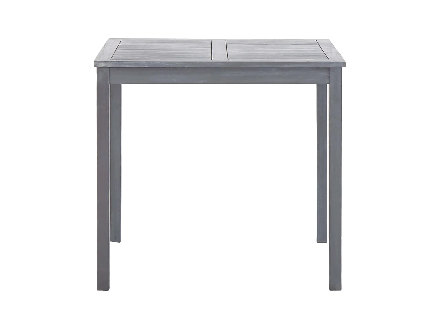 Table de jardin Gris 80x80x74 cm Bois d'acacia massif GHR25800
