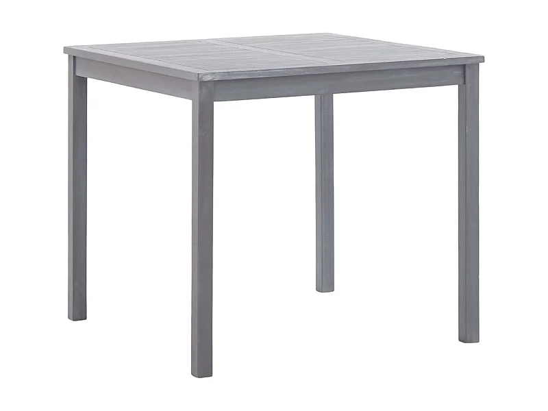 Table de jardin Gris 80x80x74 cm Bois d'acacia massif GHR25800