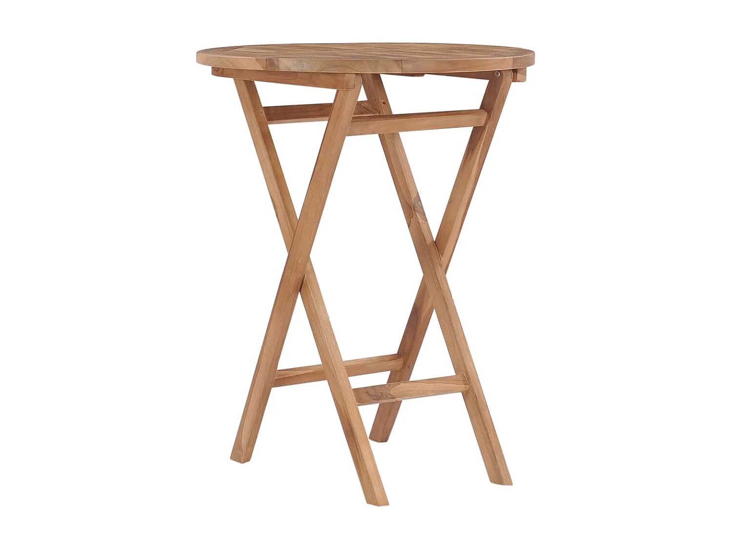 Table pliable de jardin 60 cm Bois de teck solide GHR30037