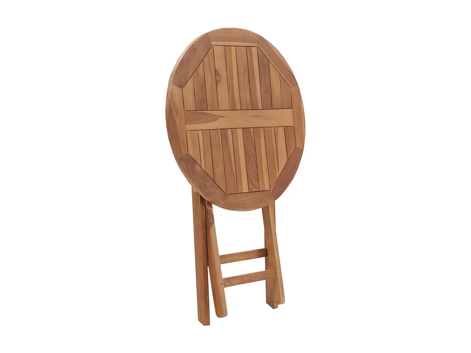 Table pliable de jardin 60 cm Bois de teck solide GHR30037