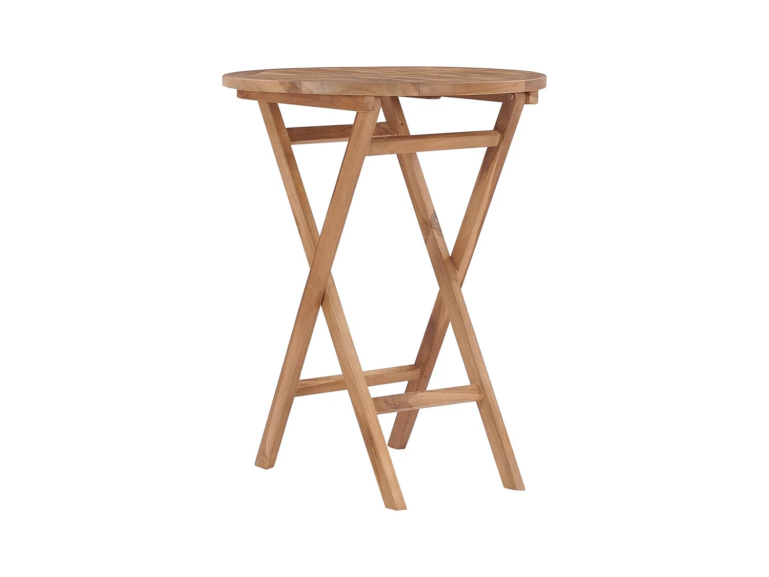 Table pliable de jardin 60 cm Bois de teck solide GHR30037