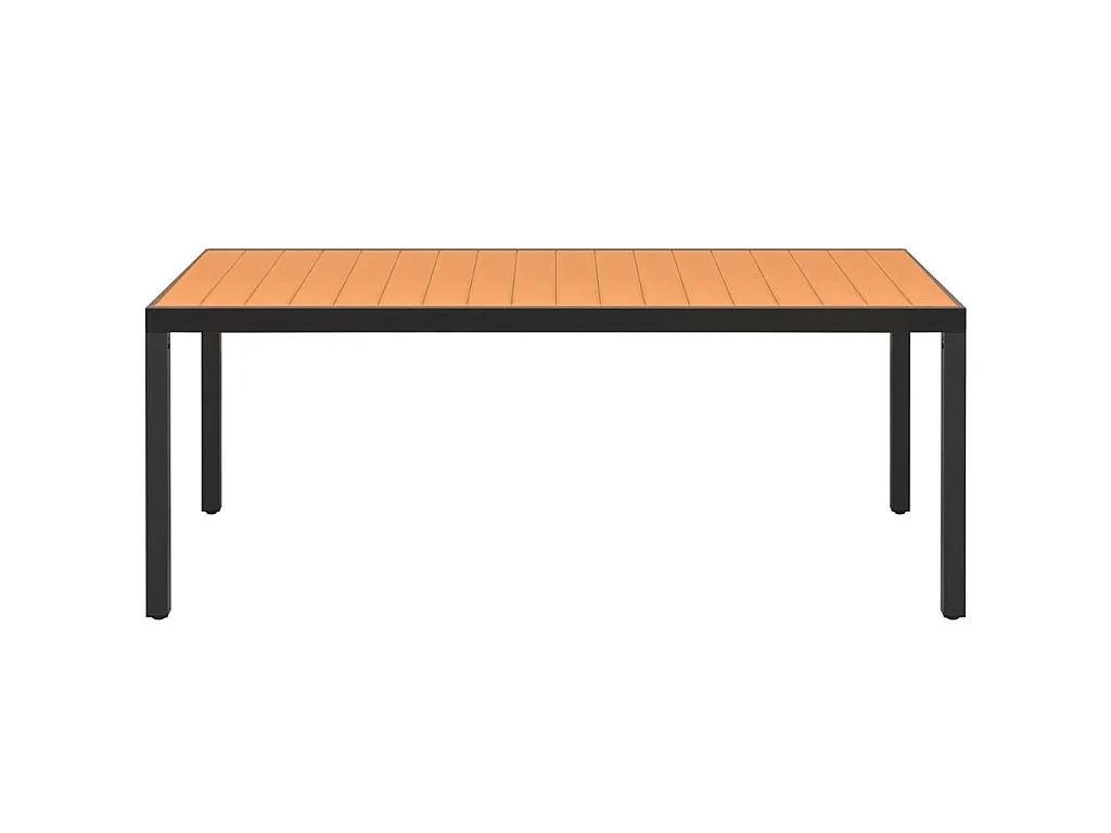 Tuintafel 185x90x74 cm aluminium en HKC bruin NL685242