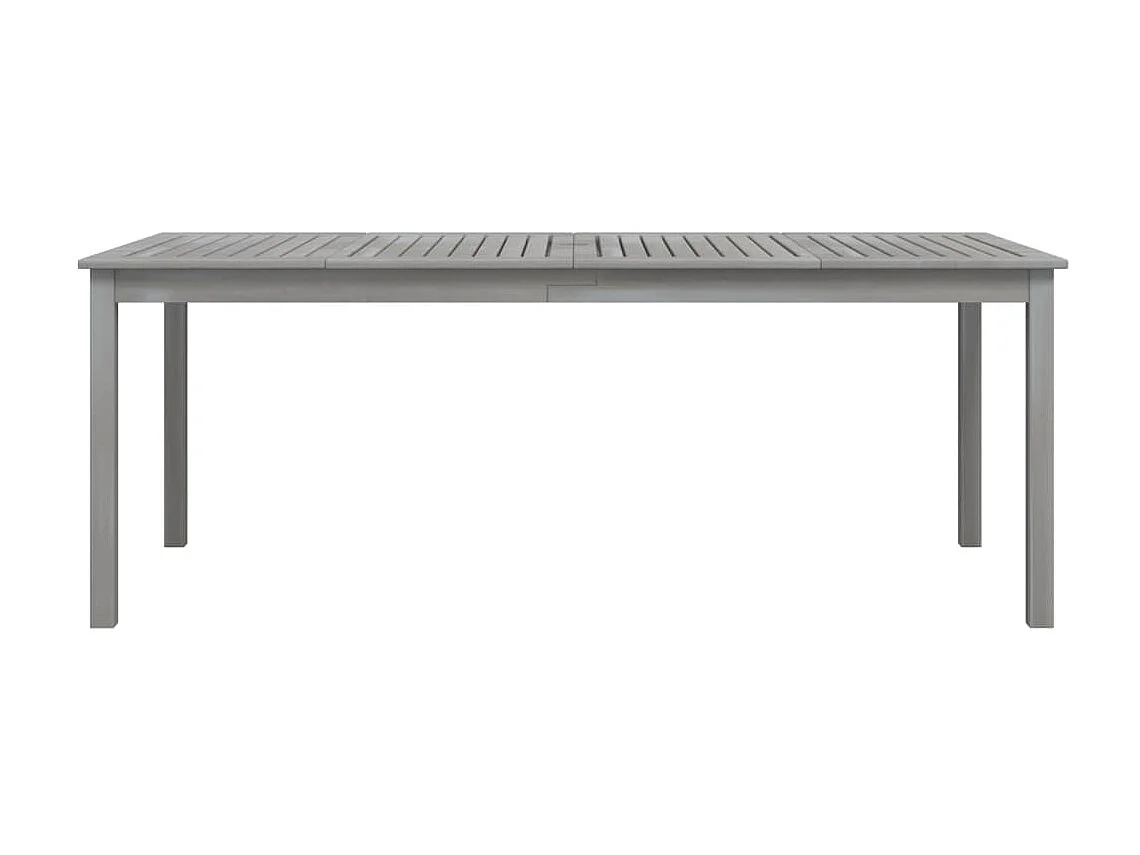 Mesa de comedor de jardín madera maciza de acacia gris 200x100x75 cm KOW21153