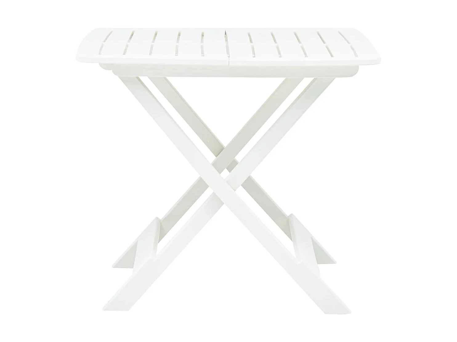 Table pliable de jardin Blanc 79x72x70 cm Plastique GHR11368