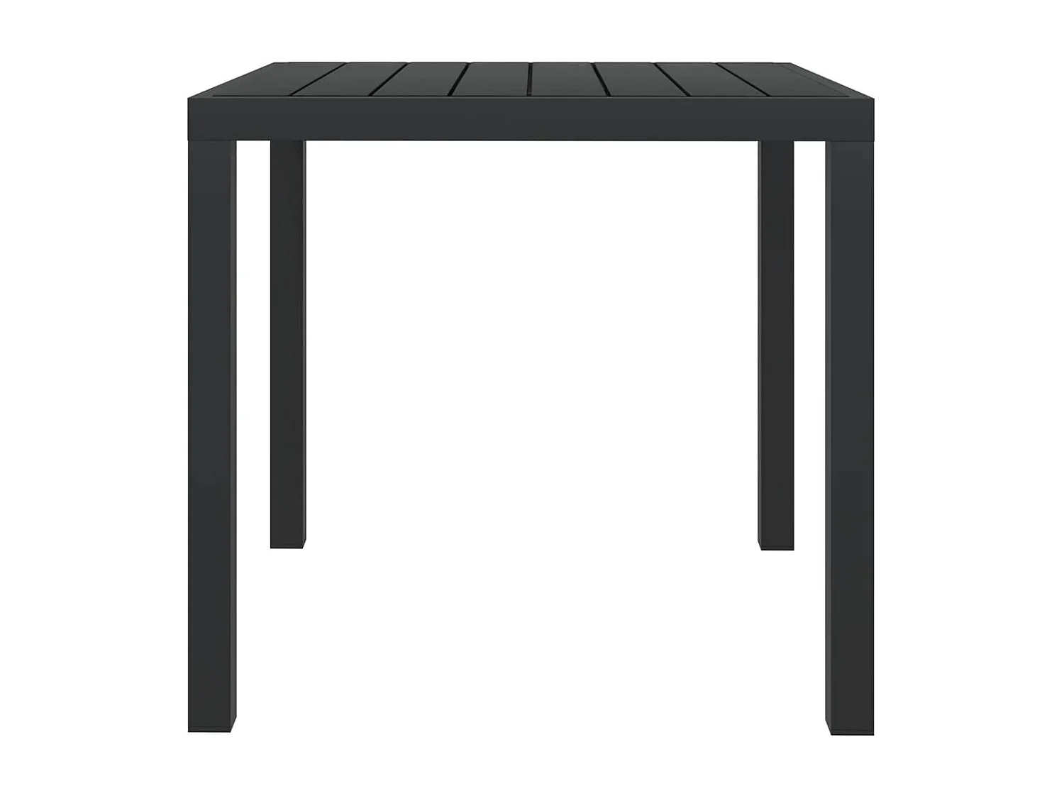 Tuintafel 80x80x74 cm aluminium en HKC zwart NL620783
