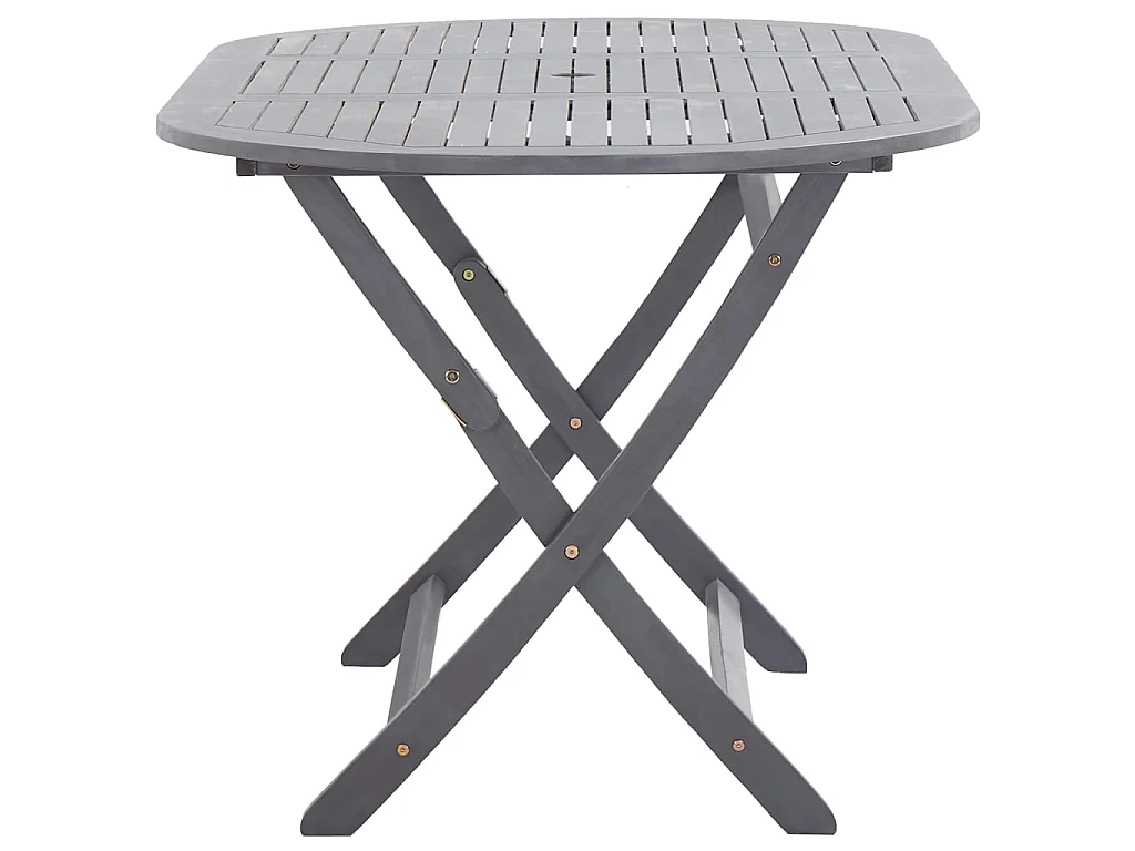 Table pliable de jardin 160 x 85 x 75 cm Bois d'acacia massif GHR98400