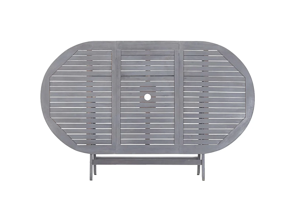 Table pliable de jardin 160 x 85 x 75 cm Bois d'acacia massif GHR98400