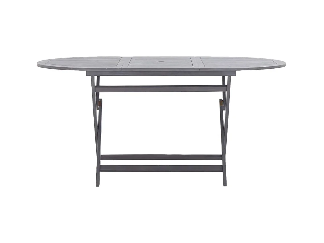 Table pliable de jardin 160 x 85 x 75 cm Bois d'acacia massif GHR98400