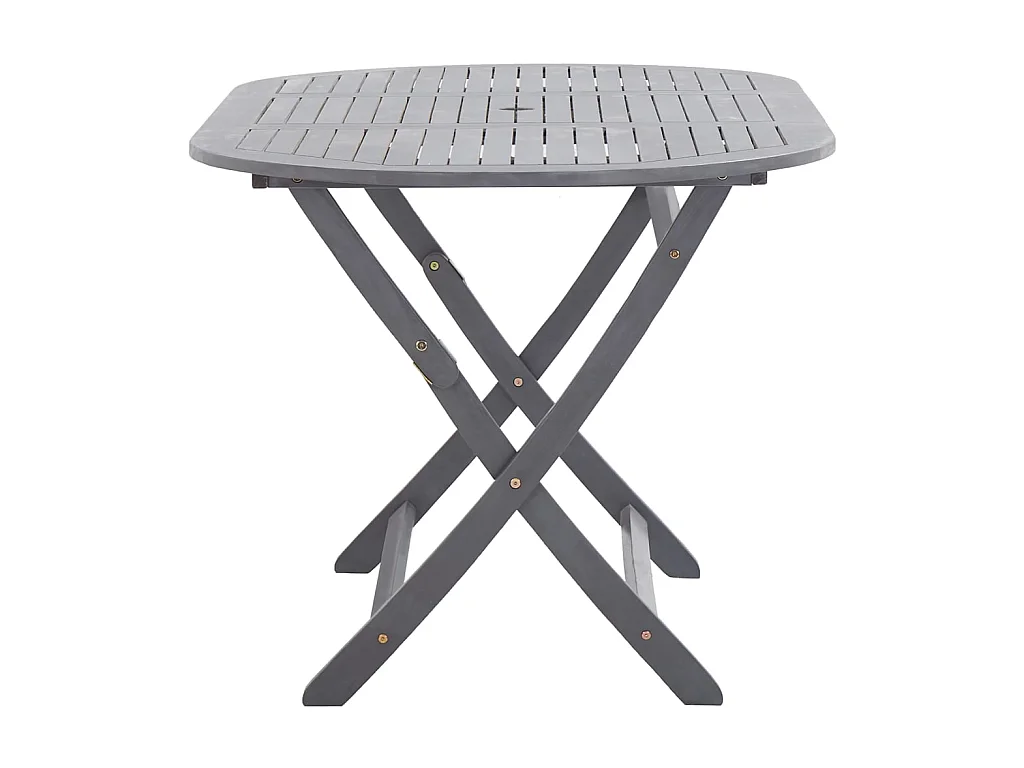 Table pliable de jardin 160 x 85 x 75 cm Bois d'acacia massif GHR98400