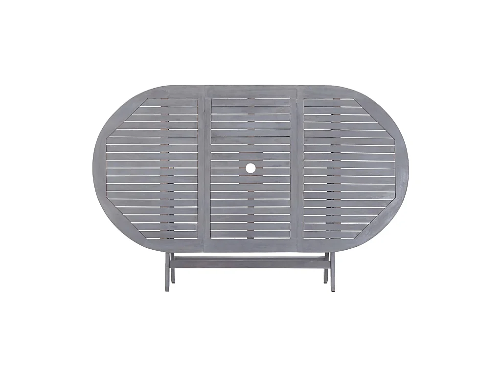Table pliable de jardin 160 x 85 x 75 cm Bois d'acacia massif GHR98400