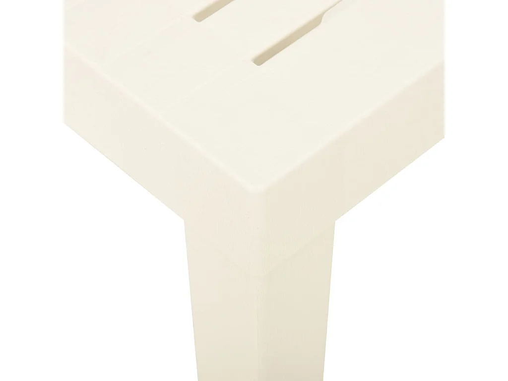 Table de jardin Blanc 79x65x72 cm Plastique GHR99478