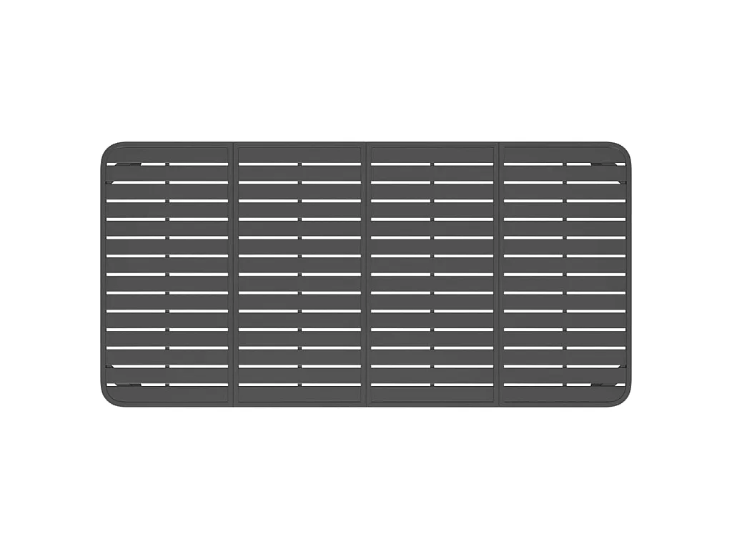 Mesa de comedor de jardín acero gris antracita 200x100x71 cm KOW54318