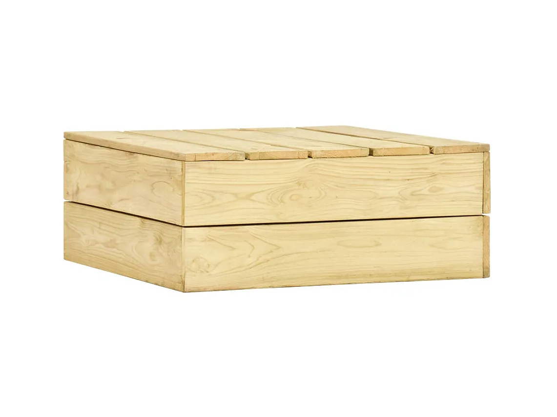 Table de jardin 75x75x31 cm Bois de pin imprégné GHR12618
