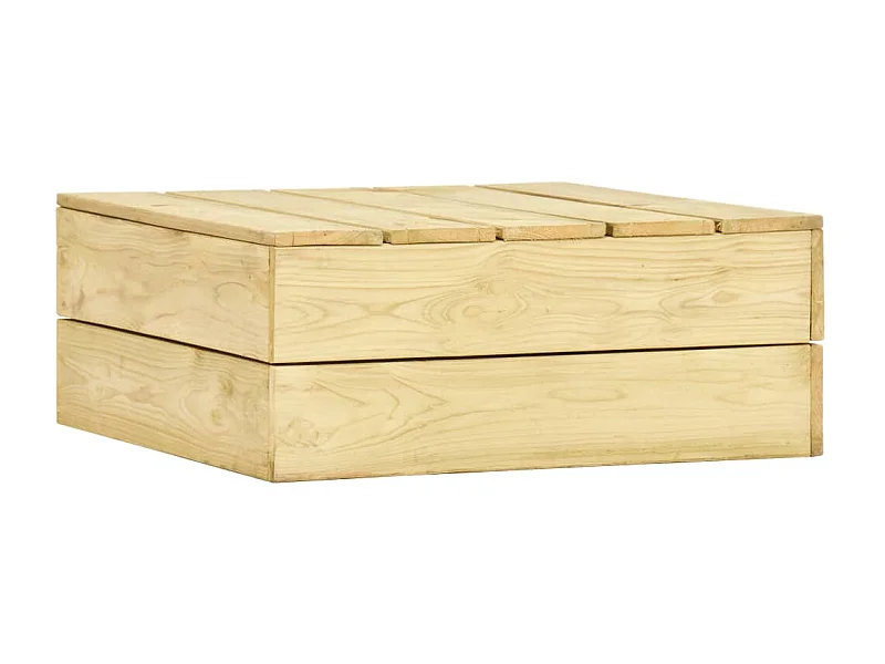 Table de jardin 75x75x31 cm Bois de pin imprégné GHR12618