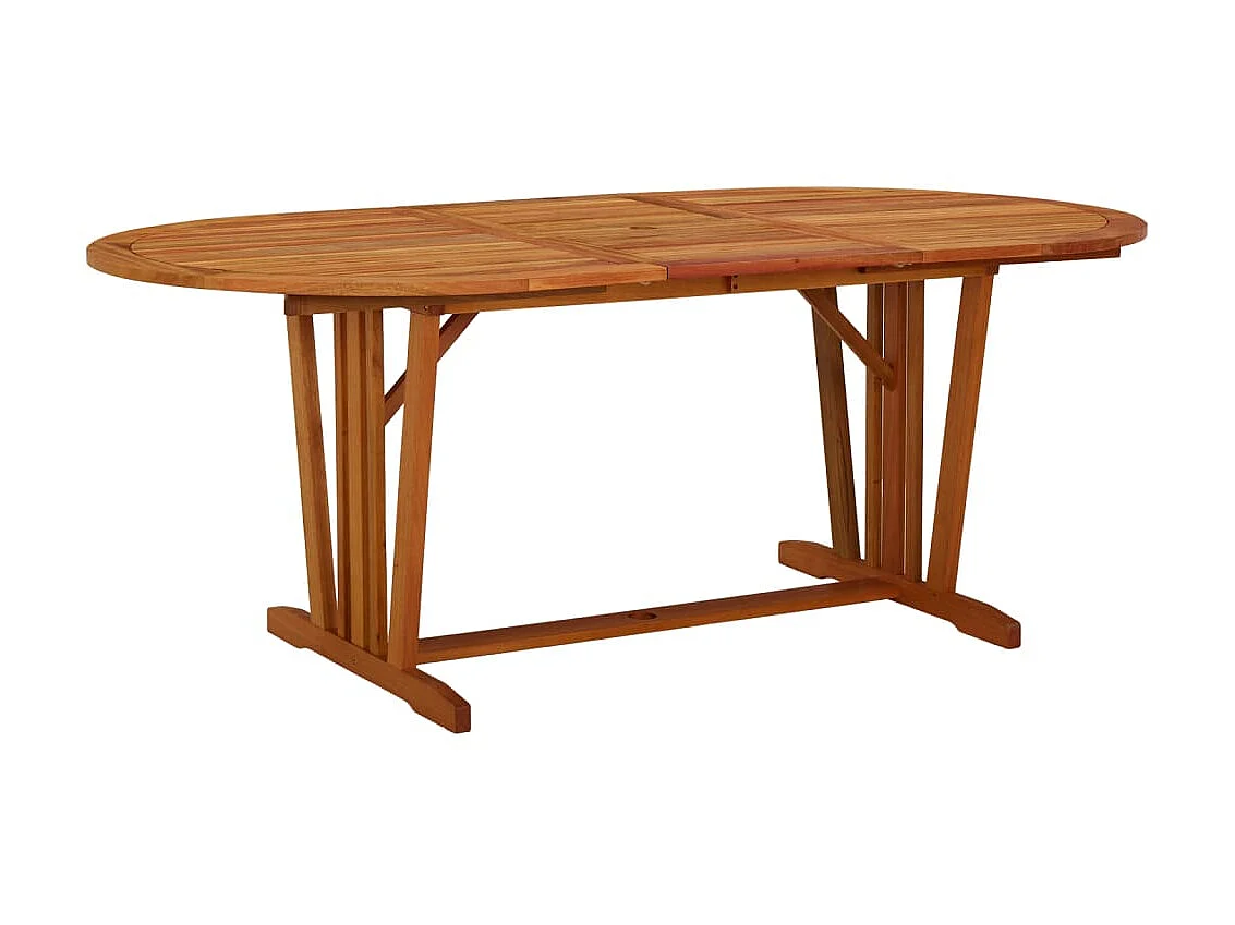 Table de jardin 200x100x75 cm Bois d'eucalyptus solide GHR69654