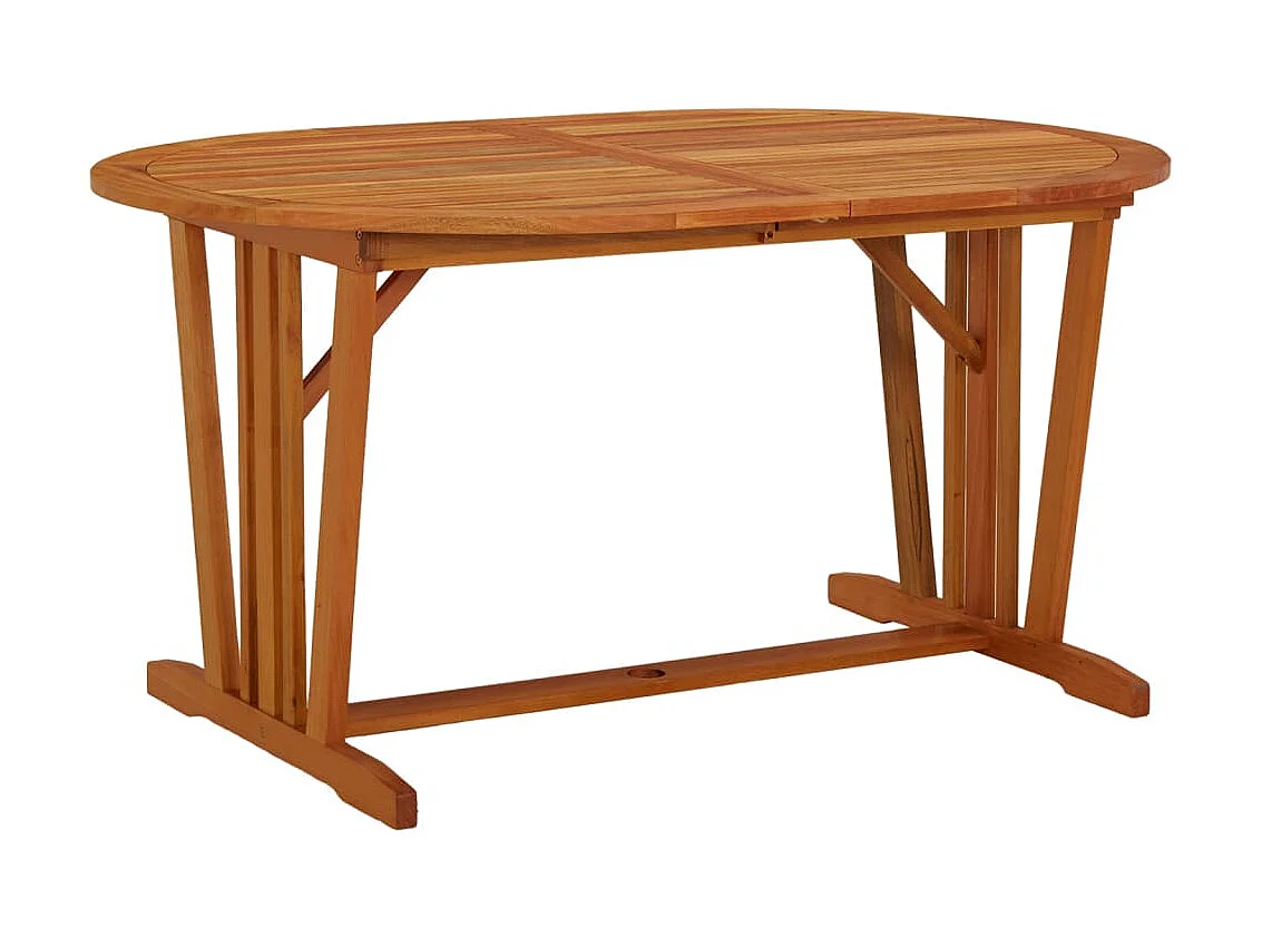 Table de jardin 200x100x75 cm Bois d'eucalyptus solide GHR69654