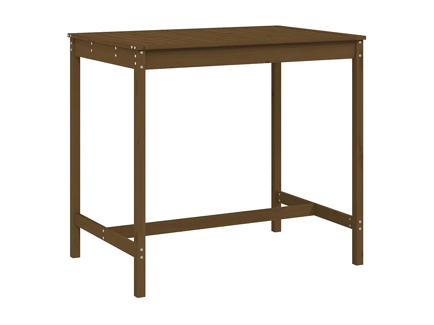 Tuintafel 121x82,5x110 cm massief grenenhout honingbruin NL484131