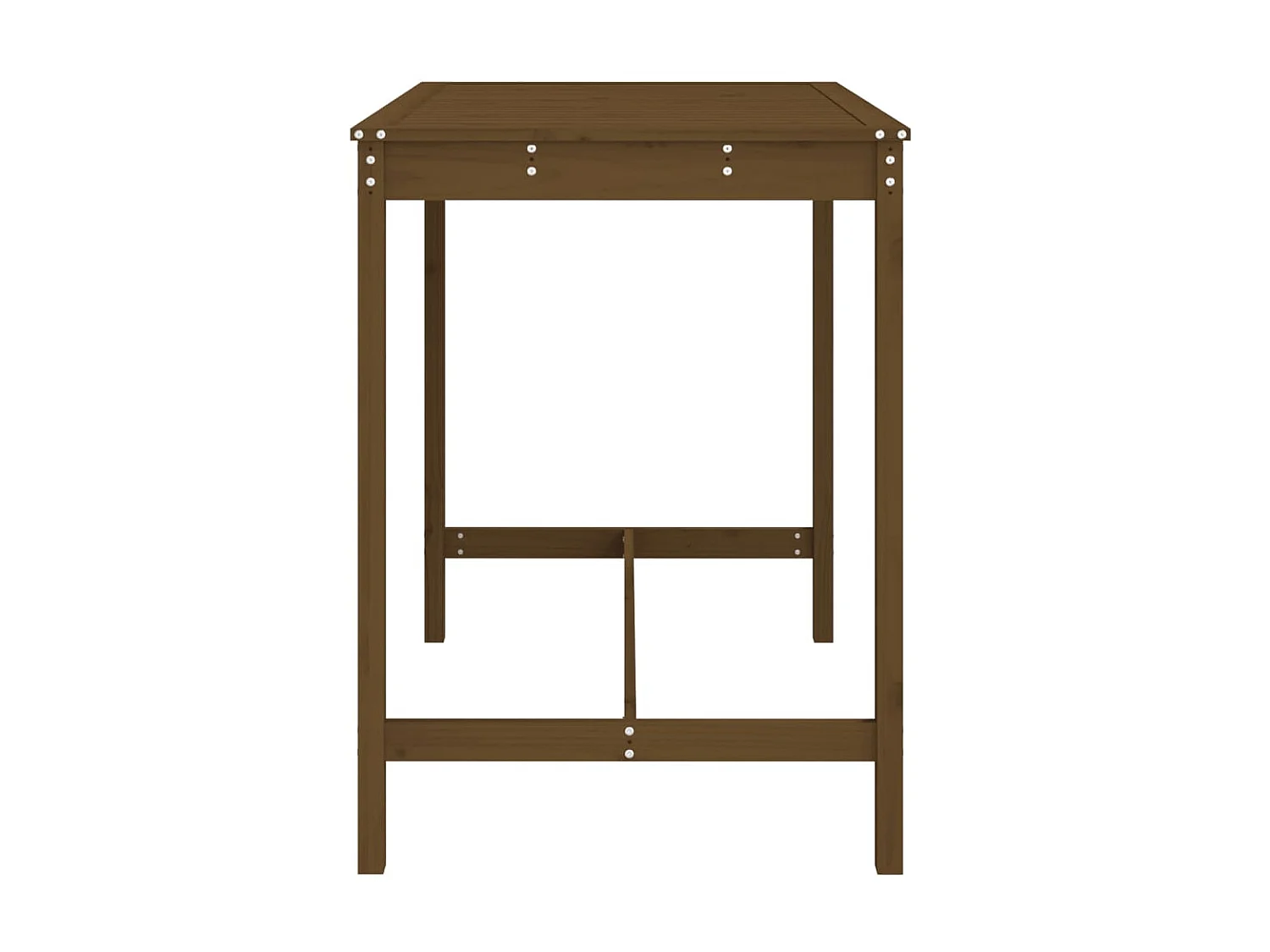 Tuintafel 121x82,5x110 cm massief grenenhout honingbruin NL484131