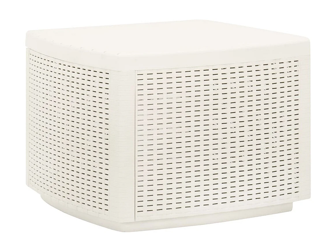 Table de jardin Blanc 53x53x40 cm Plastique GHR38812