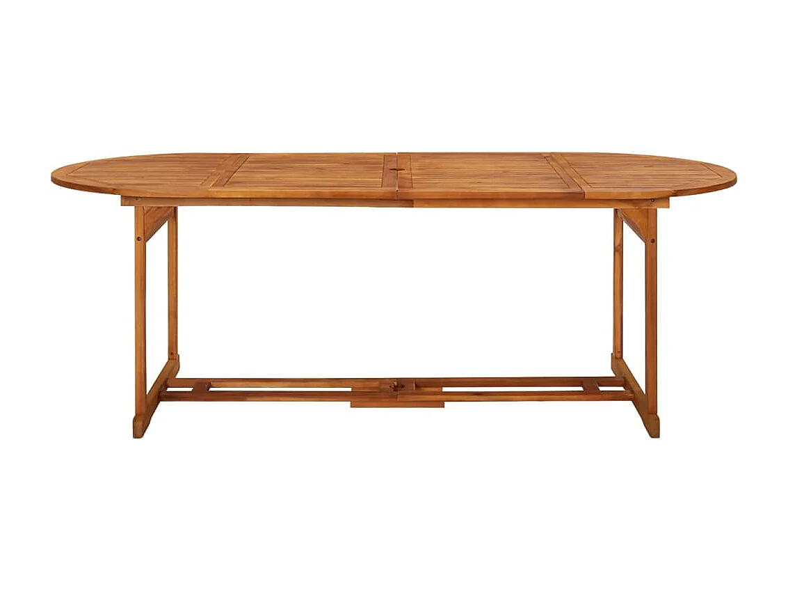 Table à manger de jardin 220x90x75 cm Bois d'acacia massif GHR63594