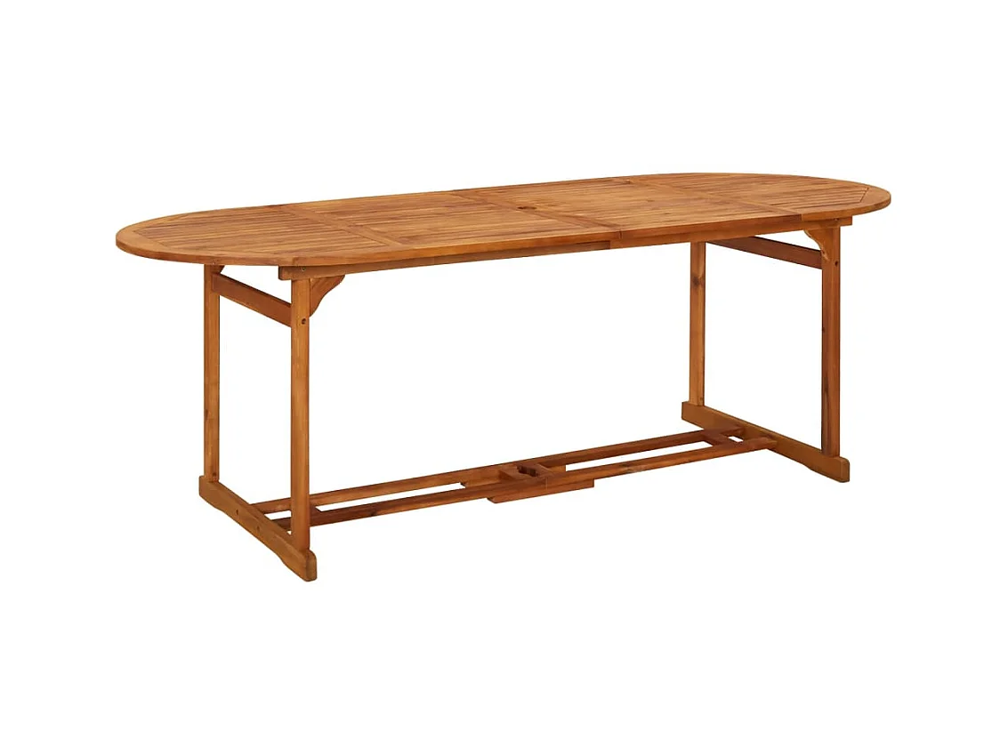 Table à manger de jardin 220x90x75 cm Bois d'acacia massif GHR63594