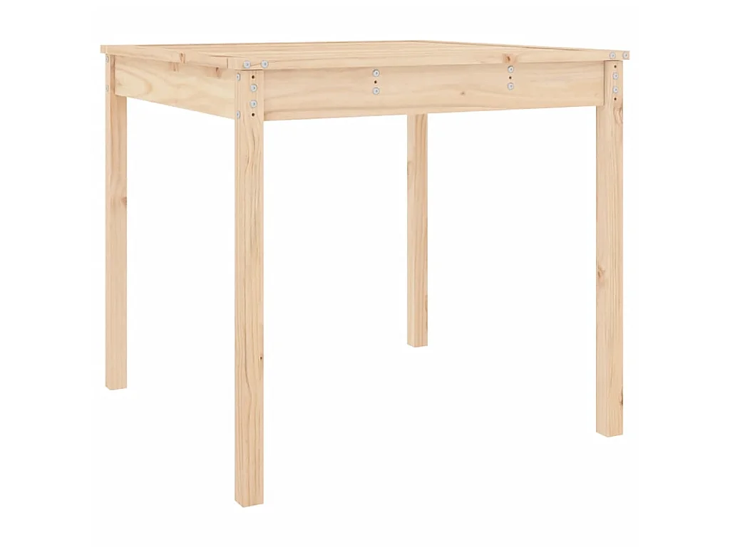 Table de jardin 82,5x82,5x76 cm bois massif de pin GHR31382