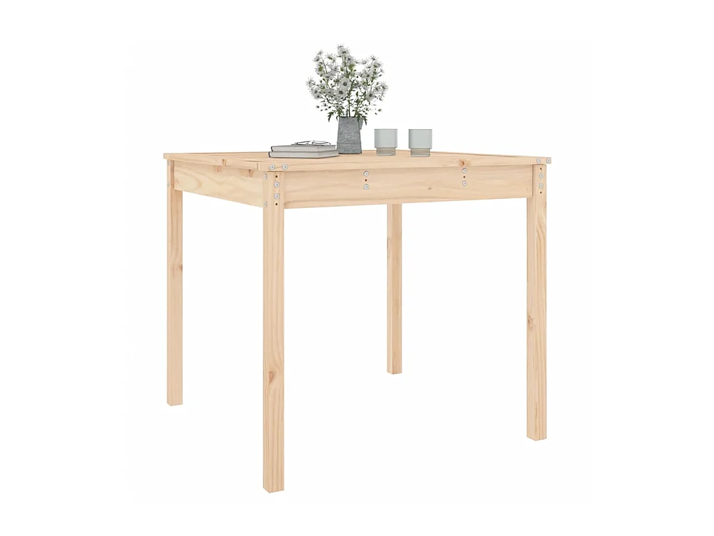 Mesa de jardim 82,5x82,5x76 cm madeira de pinho maciça PT609933