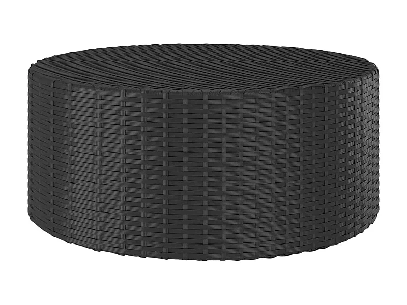 Mesa de centro 68x68x30 cm vime PE preto PT229890