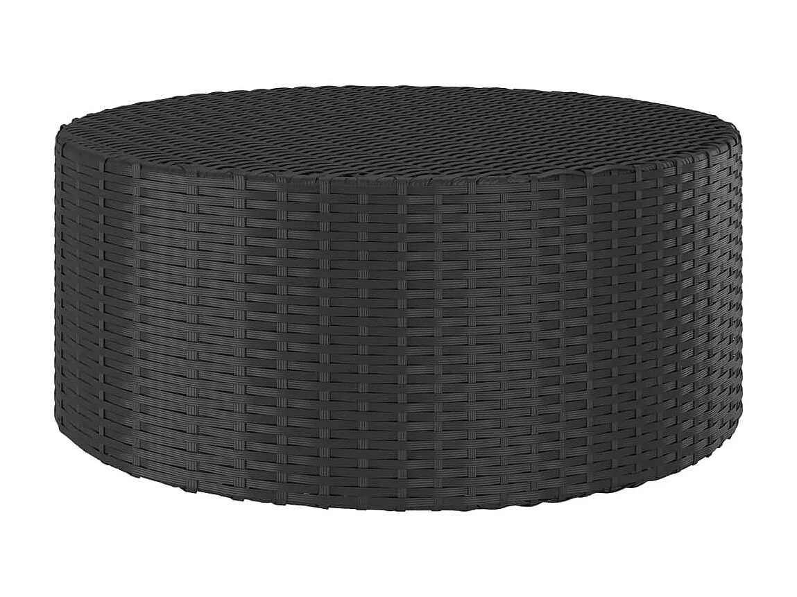 Mesa de centro 68x68x30 cm vime PE preto PT229890