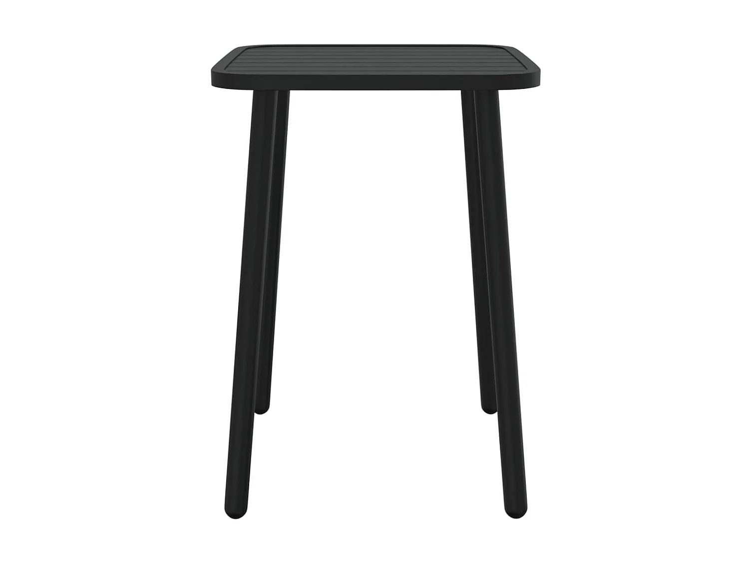 Table de jardin anthracite 50x50x71 cm acier GHR85720