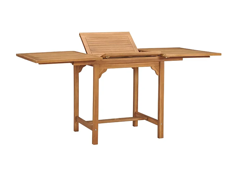 Table extensible de jardin (110-160)x80x75 cm Teck solide GHR17875