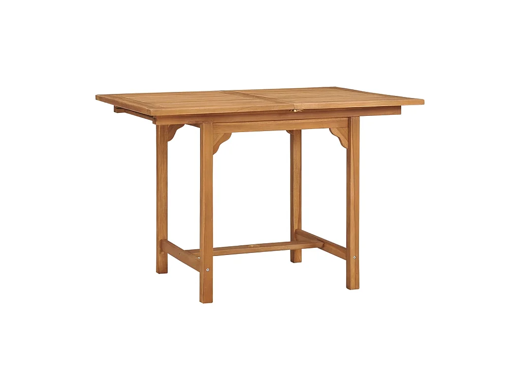 Table extensible de jardin (110-160)x80x75 cm Teck solide GHR17875