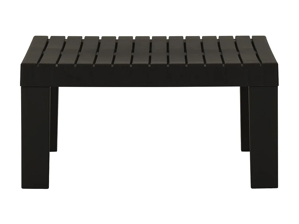 Table de salon de jardin Plastique Gris GHR28861