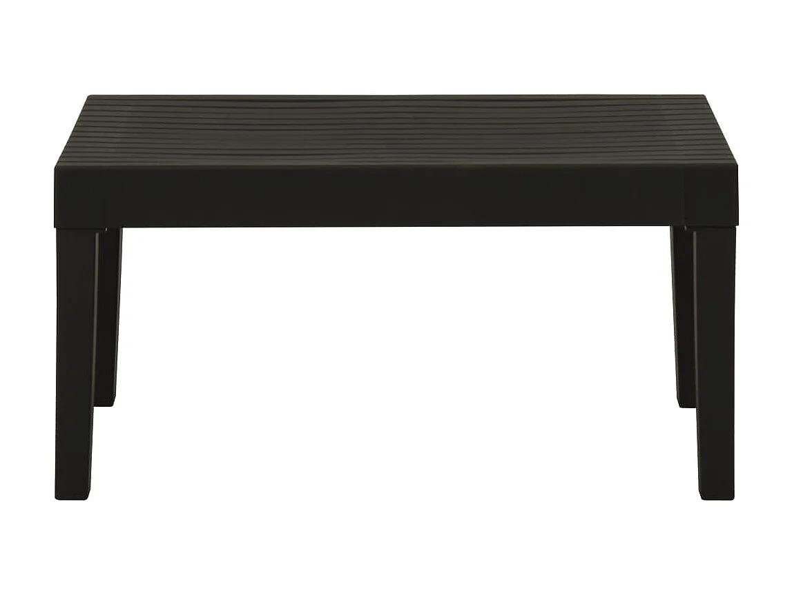 Table de salon de jardin Plastique Gris GHR28861