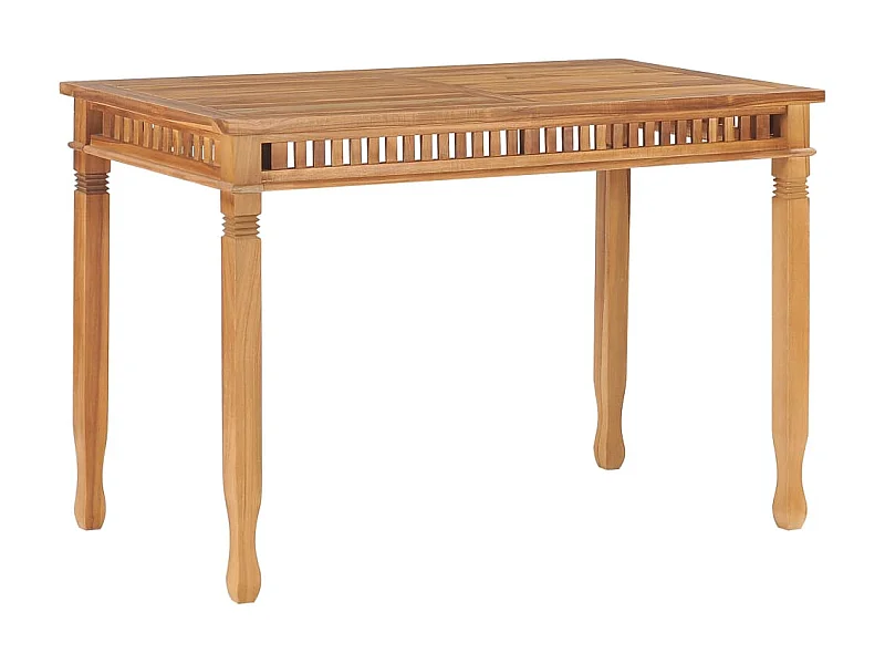 Table à manger de jardin 120x65x80 cm Bois de teck solide GHR75267
