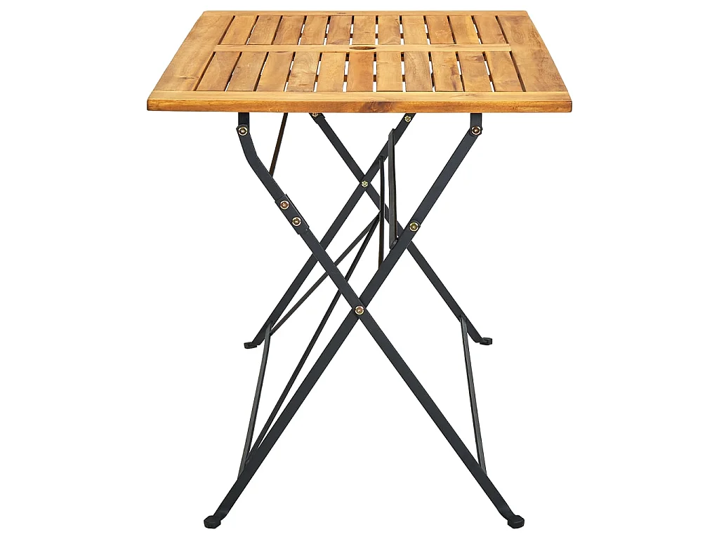 Table pliable de jardin 120x70x74 cm Bois d'acacia massif GHR69337