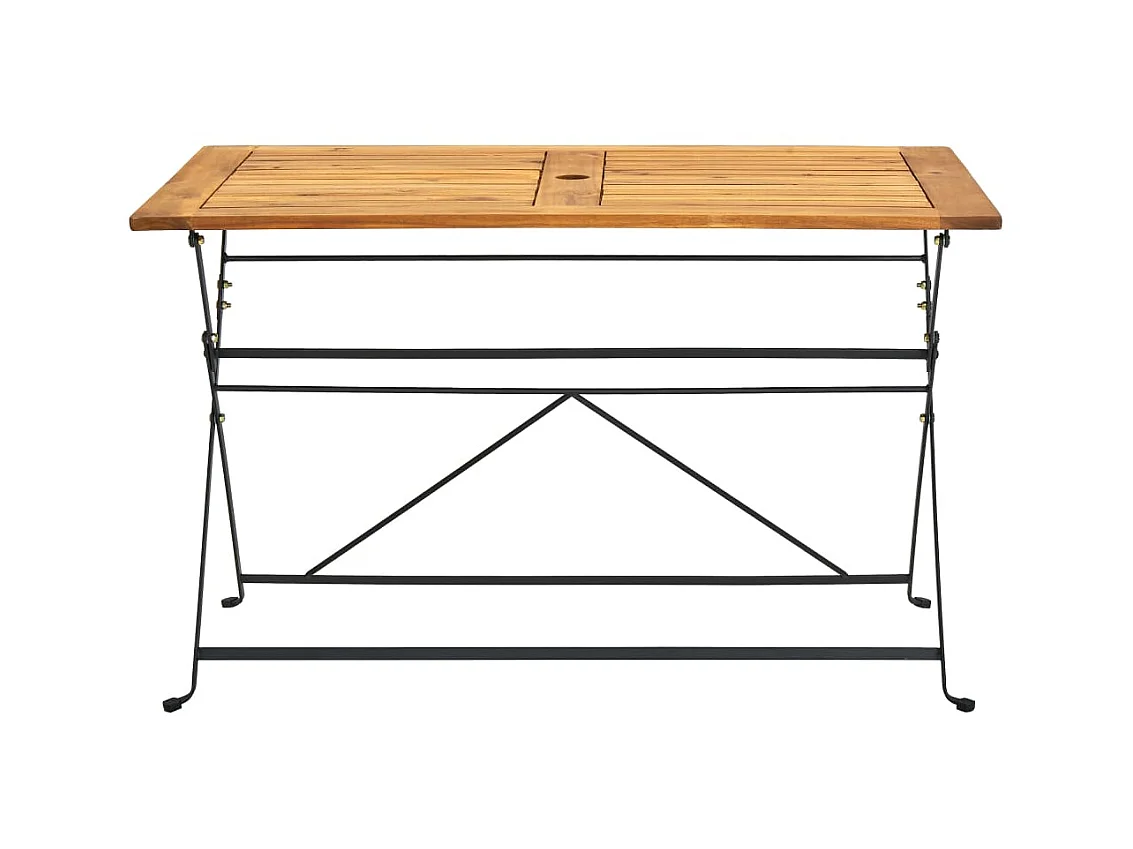 Table pliable de jardin 120x70x74 cm Bois d'acacia massif GHR69337