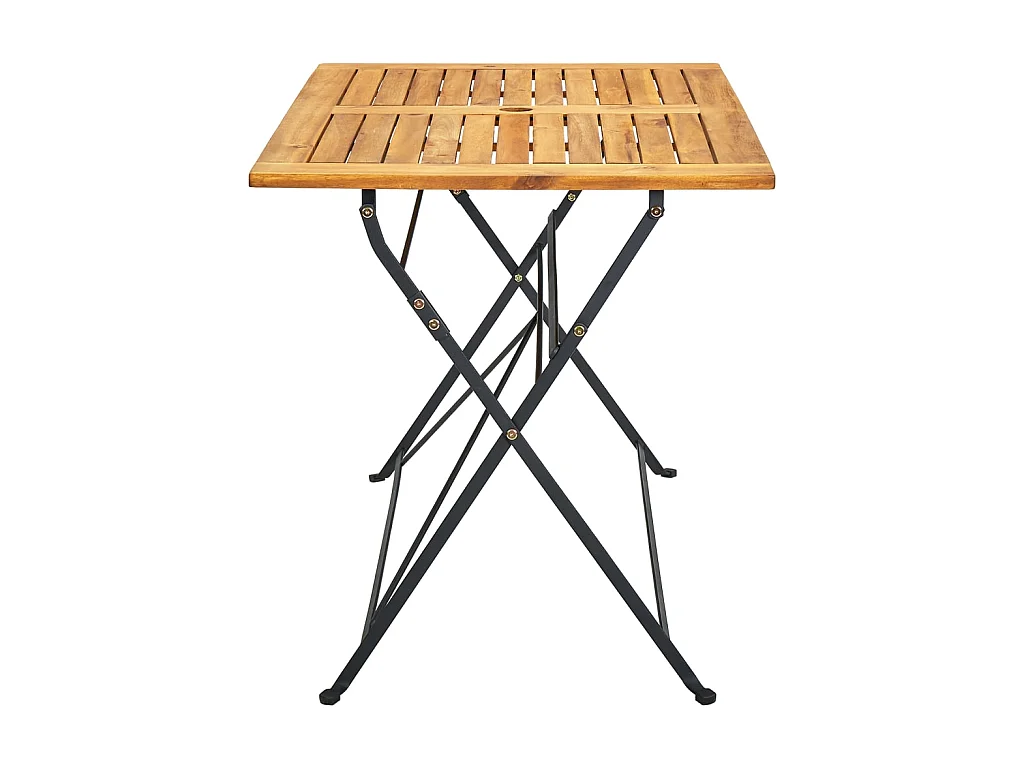 Table pliable de jardin 120x70x74 cm Bois d'acacia massif GHR69337