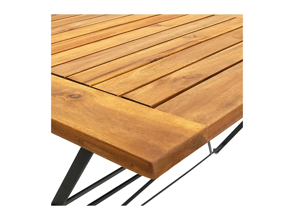 Table pliable de jardin 120x70x74 cm Bois d'acacia massif GHR69337