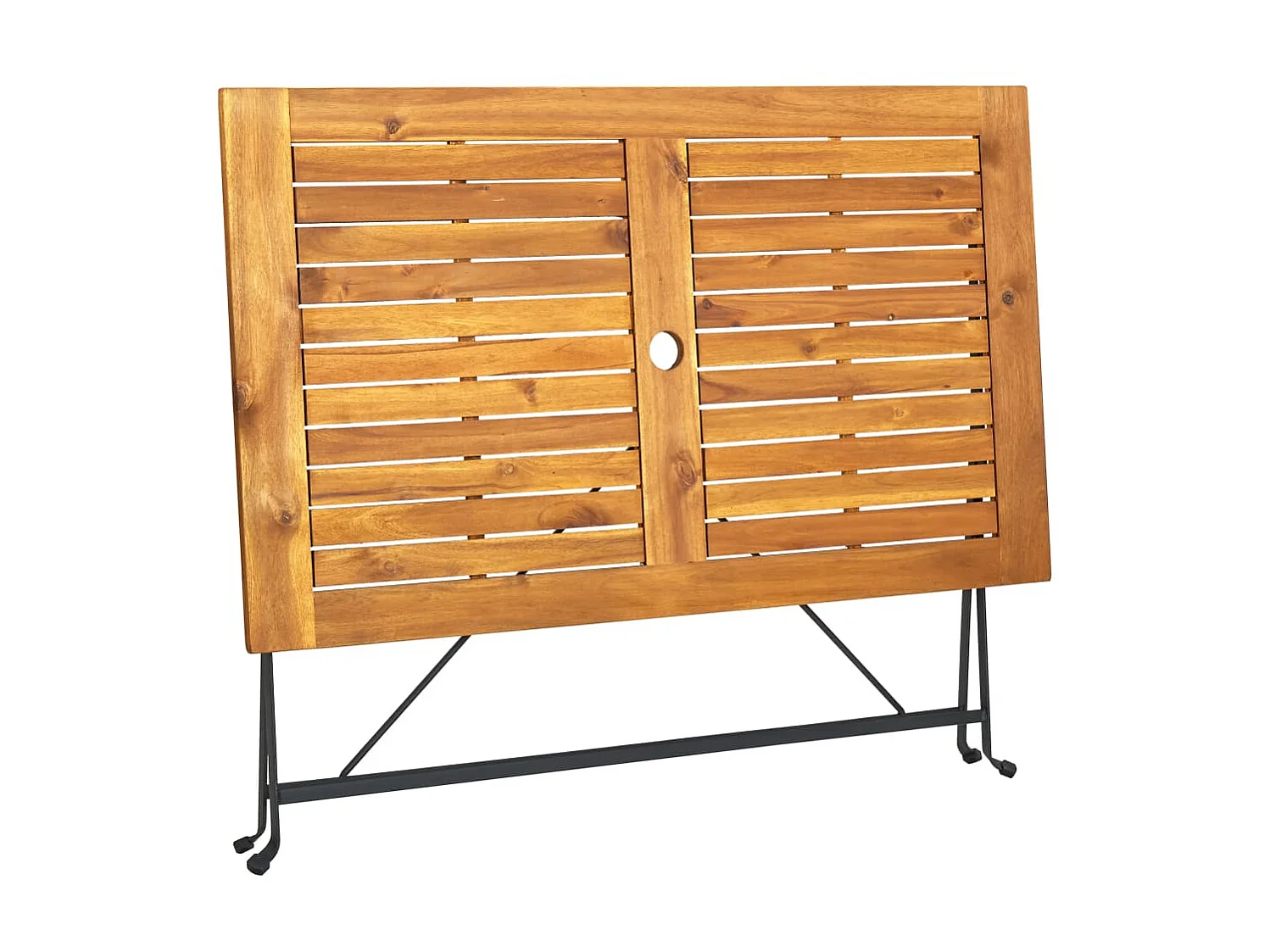 Mesa de jardim dobrável 120x70x74 cm madeira de acácia maciça PT960442